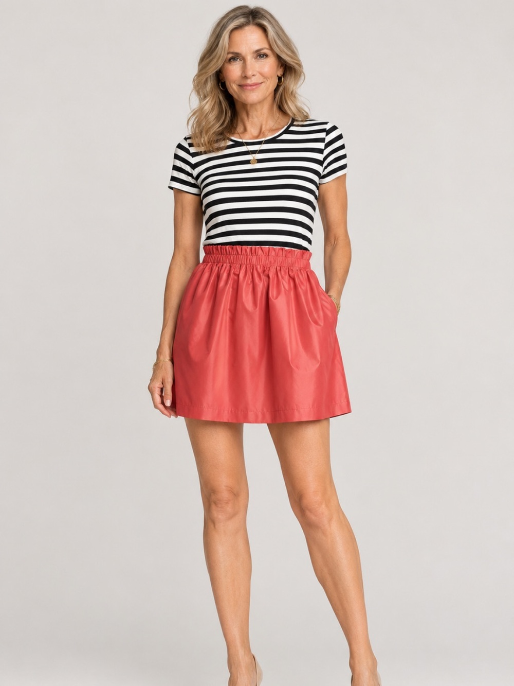 Zara NWT pink mini Skirt size small